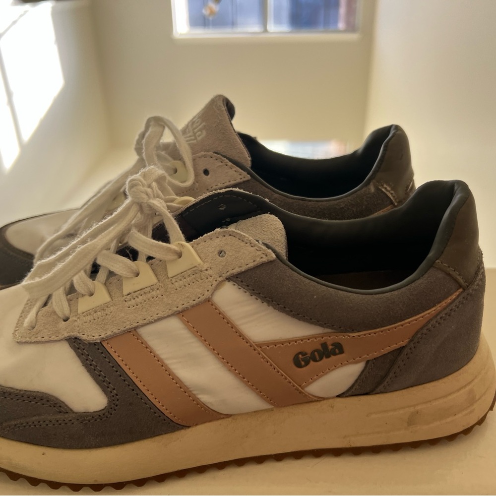 Gola Men's White and Brown Sneakers